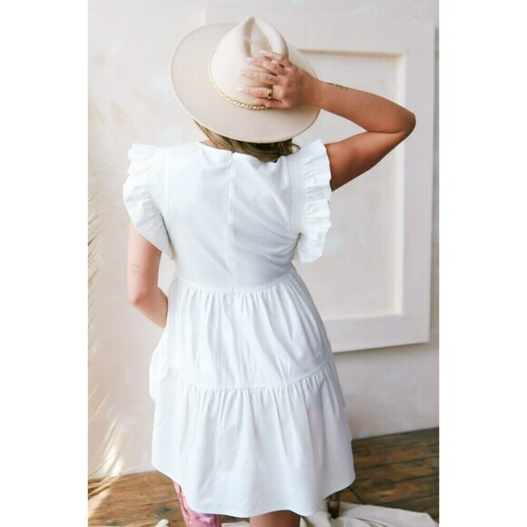 Sweet Southern Belle Star Patch Dress in Ivory Pearl - Picture 3 of 4